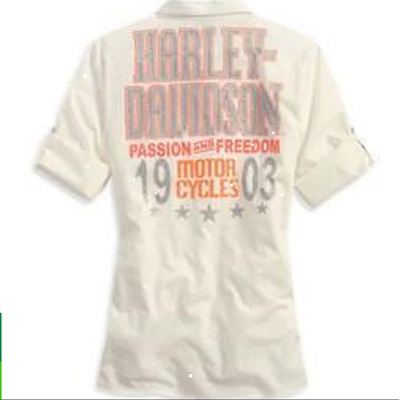 Harley-Davidson Tops - Harley-Davidson Passion and Freedom Woven Snap Closure Shirt - Small